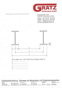Bemassung -Traeger